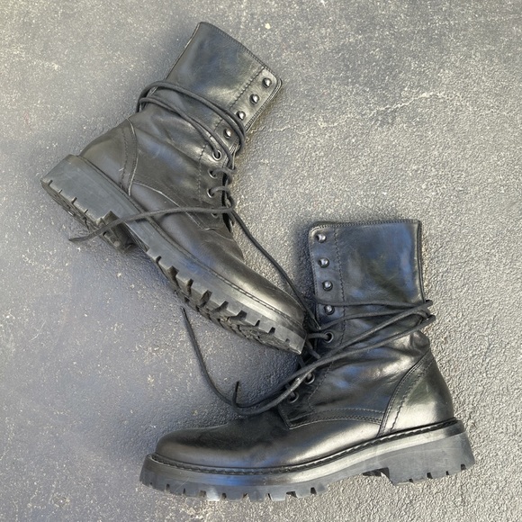 Ann Demeulemeester combat boots size 38.5 - Picture 1 of 4